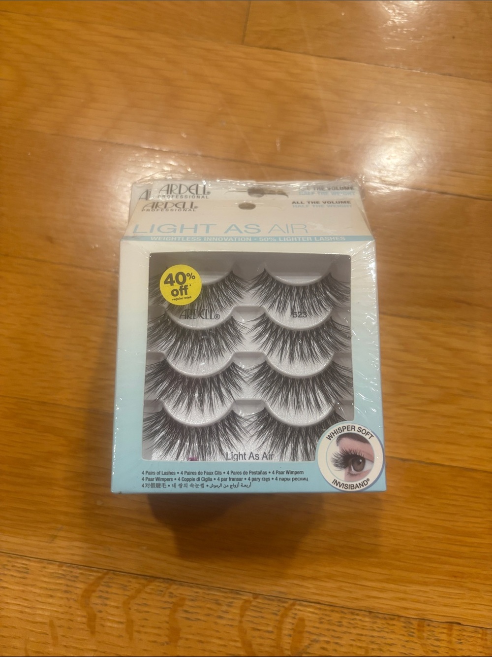 Ardell (5) light as air eyelashes NWT